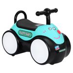 Jucarii, Copii si Bebe - Carucioare si articole de transport - Premergatoare - Masinuta peppa pig cu lumini colorate si muzica, albastru, stocare sub sezut - Infinity.ro