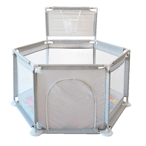 Tarc copii cu 50 de bile colorate, Loc de joaca, Albastru, Interior - Exterior