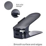 Casa si Gradina - Mobilier - Organizare si depozitare - Organizator incaltaminte - Set 10 buc, Organizator, Suport pentru Incaltaminte, Reglabil 3 Pozitii, 6×25.5×11/17 cm, Negru - Infinity.ro