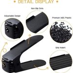 Casa si Gradina - Mobilier - Organizare si depozitare - Organizator incaltaminte - Set 10 buc, Organizator, Suport pentru Incaltaminte, Reglabil 3 Pozitii, 6×25.5×11/17 cm, Negru - Infinity.ro