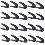 Casa si Gradina - Mobilier - Organizare si depozitare - Organizator incaltaminte - Set 20 buc, Organizator, Suport pentru Incaltaminte, Reglabil 3 Pozitii, 6×25.5×11/17 cm, Negru - Infinity.ro