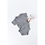 Fashion, accesorii si bijuterii - Copii - Imbracaminte copii - Body-uri copii - Body din bumbac organic Gri BabyCosy (Marime: 12-18 Luni) - Infinity.ro
