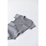 Fashion, accesorii si bijuterii - Copii - Imbracaminte copii - Body-uri copii - Body din bumbac organic Gri BabyCosy (Marime: 12-18 Luni) - Infinity.ro