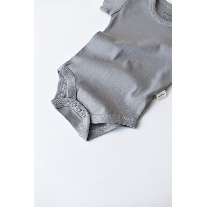 Fashion, accesorii si bijuterii - Copii - Imbracaminte copii - Body-uri copii - Body din bumbac organic Gri BabyCosy (Marime: 12-18 Luni) - Infinity.ro