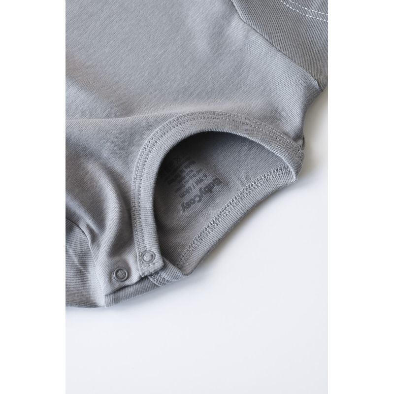 Fashion, accesorii si bijuterii - Copii - Imbracaminte copii - Body-uri copii - Body din bumbac organic Gri BabyCosy (Marime: 12-18 Luni) - Infinity.ro