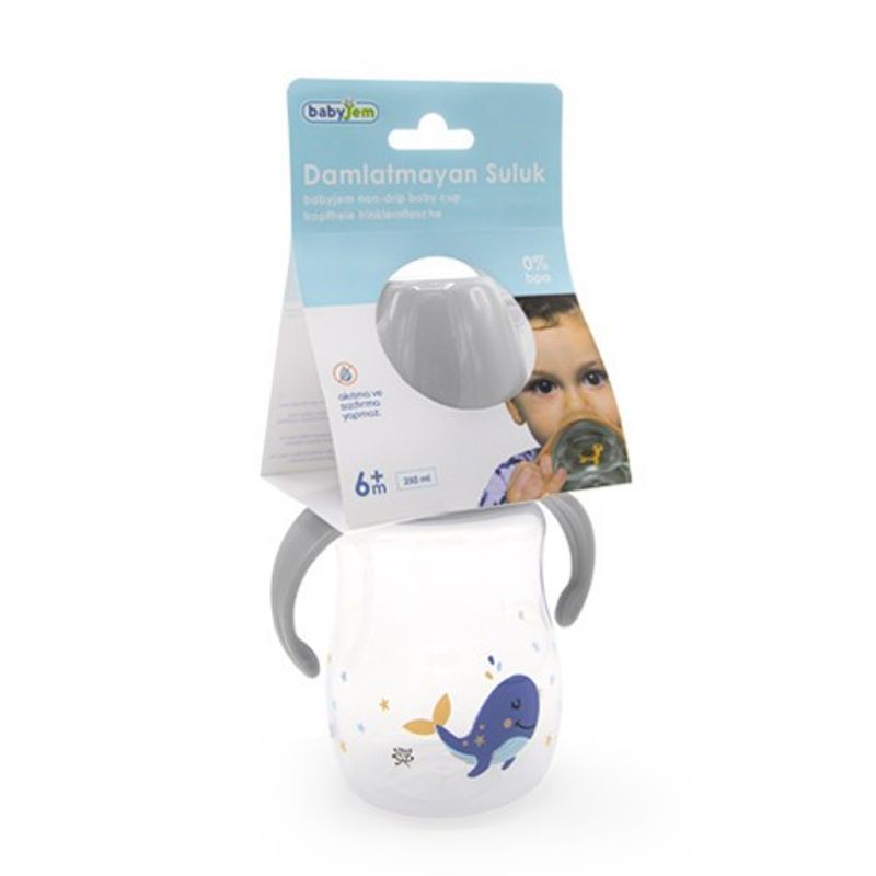 Jucarii, Copii si Bebe - Hrana si alaptare - Biberoane, suzete si accesorii hranire - Articole hranire bebelusi - Biberon cu toarte si tetina din silicon BabyJem (Culoare: Portocaliu) - Infinity.ro