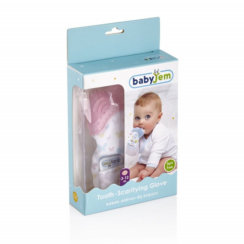 Jucarii, Copii si Bebe - Jucarii si jocuri - Jucarii bebelusi - Jucarii pentru dentitie - Manusa bebelusi pentru dentitie Butterfly BabyJem (Culoare: Bleu) - Infinity.ro