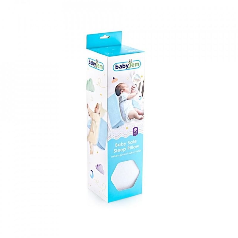 Casa si Gradina - Textile si covoare - Perne si pilote - Perne copii - Perna anti-rasucire pentru bebelusi BabyJem Side Slee (Culoare: Alb) - Infinity.ro