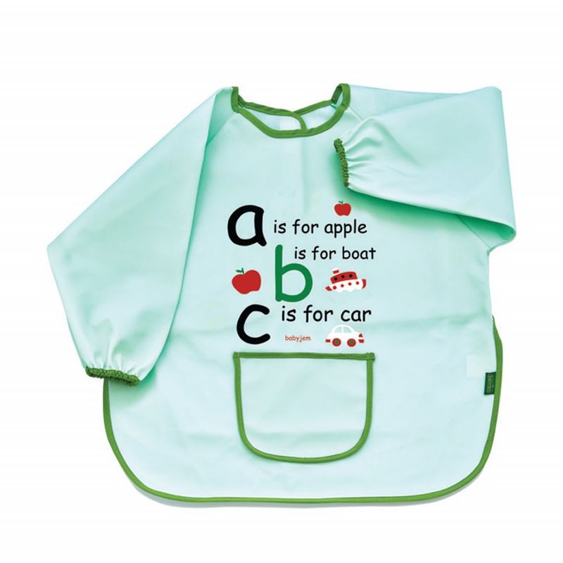 Jucarii, Copii si Bebe - Hrana si alaptare - Biberoane, suzete si accesorii hranire - Articole hranire bebelusi - Sort cu maneci pentru activitati ABC BabyJem (Culoare: Verde) - Infinity.ro