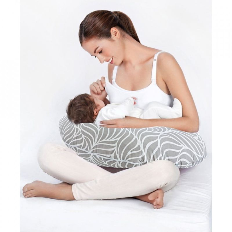 Jucarii, Copii si Bebe - Maternitate - Accesorii alaptare - Perna pentru alaptat 2 in 1 Nursing Pillow, BabyJem (Culoare: Bleu) - Infinity.ro