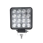 Casa si Gradina - Corpuri si surse de iluminat - Iluminat comercial si industrial - Proiectoare si lampi de lucru - Proiector LED auto, putere 48W, 12V-24V, IP 67, 6500K, 1800Lm, lumina alba rece, negru - Infinity.ro