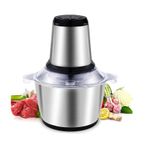 Electronice si Electrocasnice - Electrocasnice bucatarie - Mixere, tocatoare & roboti de bucatarie - Blendere si mini tocatoare - Aparat de tocat electric, 850W 2L, cu 2 viteze, din otel inoxidabil, argintiu - 2L - Infinity.ro