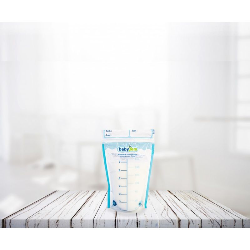 Jucarii, Copii si Bebe - Hrana si alaptare - Biberoane, suzete si accesorii hranire - Articole hranire bebelusi - Set 25 pungi pentru stocarea laptelui matern BabyJem - Infinity.ro