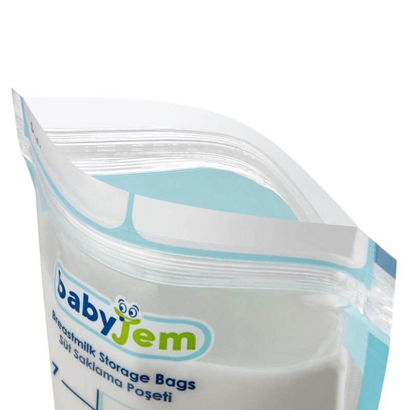 Jucarii, Copii si Bebe - Hrana si alaptare - Biberoane, suzete si accesorii hranire - Articole hranire bebelusi - Set 25 pungi pentru stocarea laptelui matern BabyJem - Infinity.ro