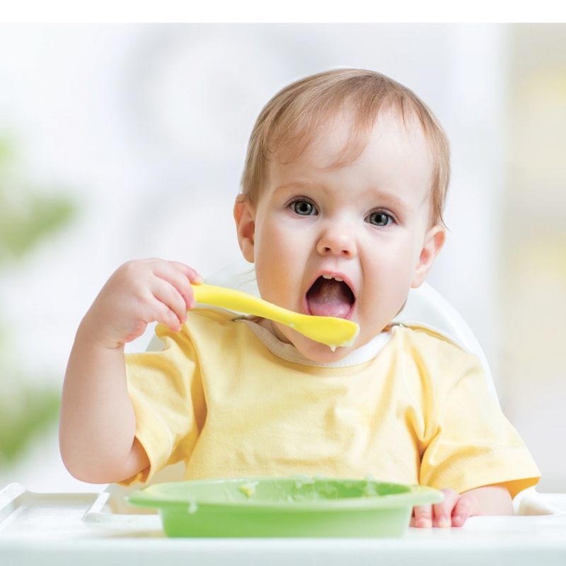 Jucarii, Copii si Bebe - Hrana si alaptare - Biberoane, suzete si accesorii hranire - Articole hranire bebelusi - Set 5 lingurite multicolore BabyJem Rainbow - Infinity.ro