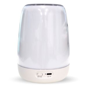 Lampa de veghe cu control tactil, difuzor bluetooth, ceas alarma, 16.5x12.5x12.5 cm, Lexium