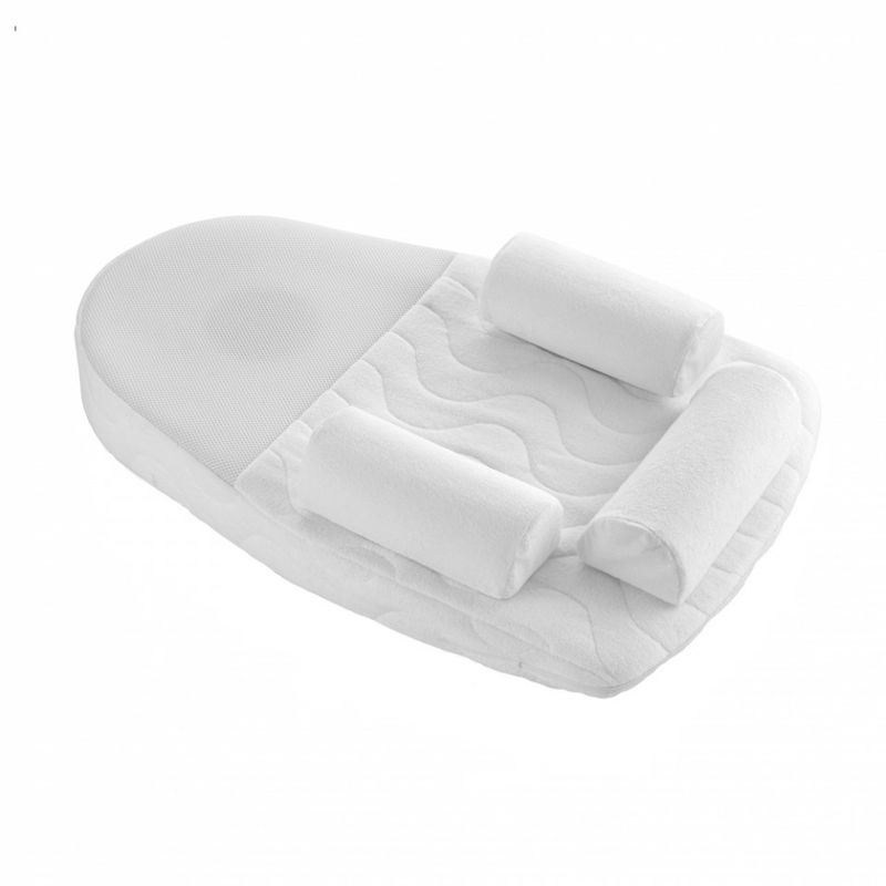 Casa si Gradina - Mobilier - Mobilier copii - Saltele patut copii - Salteluta plan inclinat si saculet cu samburi de cirese BabyJem Velvet (Culoare: Gri) - Infinity.ro