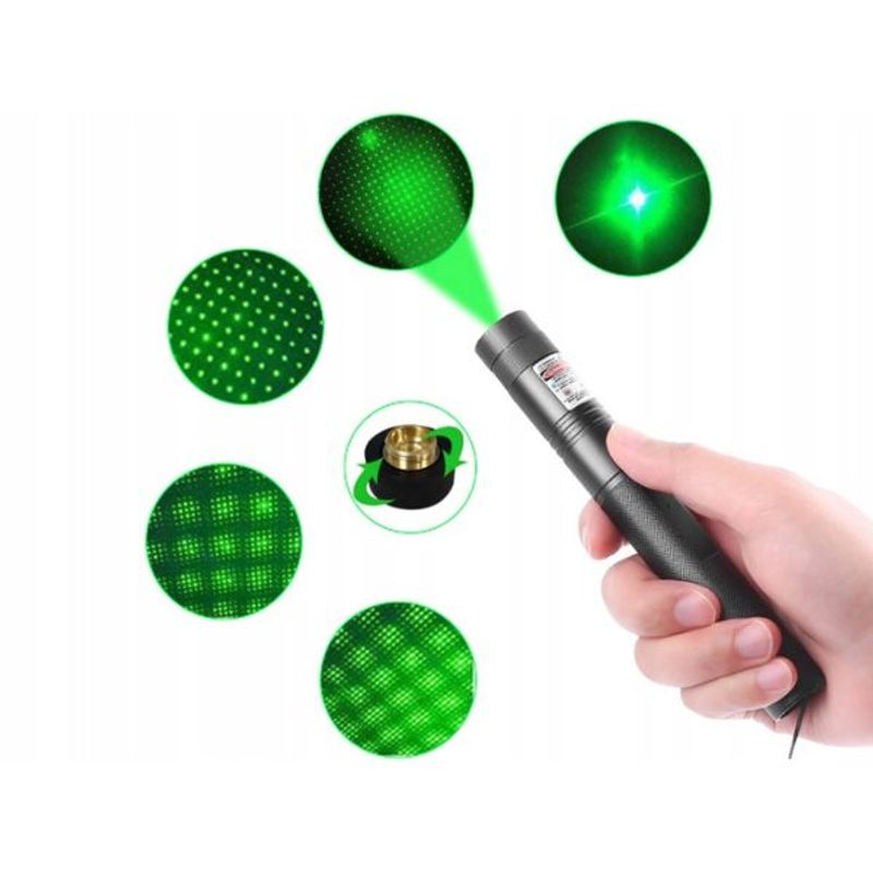 Casa si Gradina - Corpuri si surse de iluminat - Iluminat exterior - Lanterne - Laser pointer verde pentru prezentari,Putere < 10.000 MW - Negru - Infinity.ro