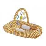 Casa si Gradina - Mobilier - Mobilier copii - Saltele patut copii - Salteluta BabyNest cu bara jucarii Between parents (Culoare: Turcoaz) - Infinity.ro