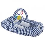 Casa si Gradina - Mobilier - Mobilier copii - Saltele patut copii - Salteluta BabyNest cu bara jucarii Between parents (Culoare: Turcoaz) - Infinity.ro