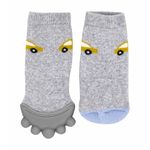 Jucarii, Copii si Bebe - Jucarii si jocuri - Jucarii bebelusi - Jucarii pentru dentitie - Sosete cu accesoriu dentitie BabyJem Teether Socks (Culoare: Gri) - Infinity.ro