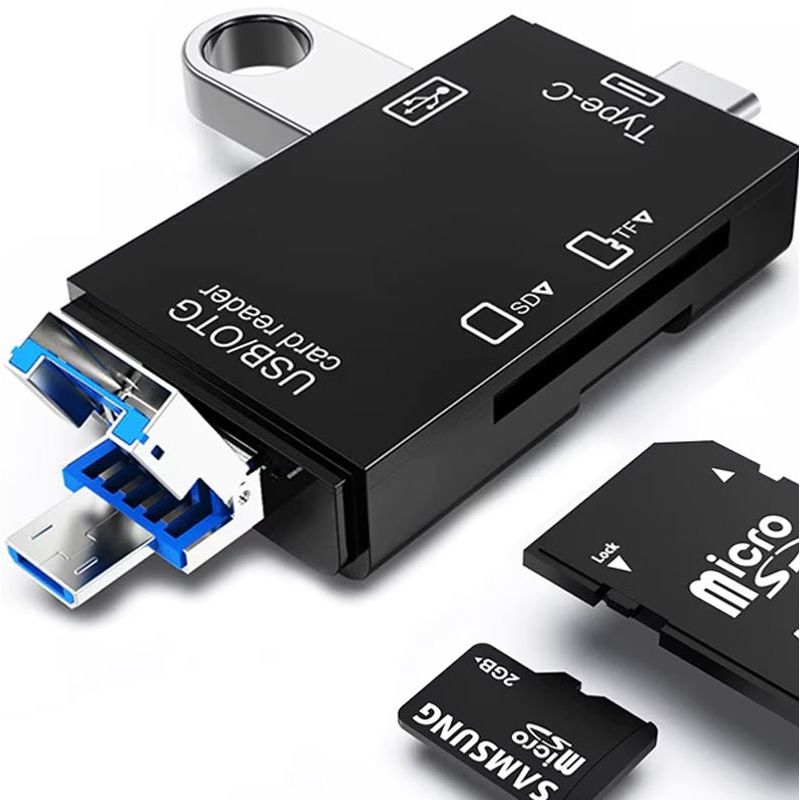 TV, Audio-Video si Foto - Aparate foto si accesorii - Accesorii foto si video - Card reader - Cititor de Carduri de memorie SD, MicroSD/TF cu USB, USB Type-C 3.1, Micro USB - Alb - Infinity.ro