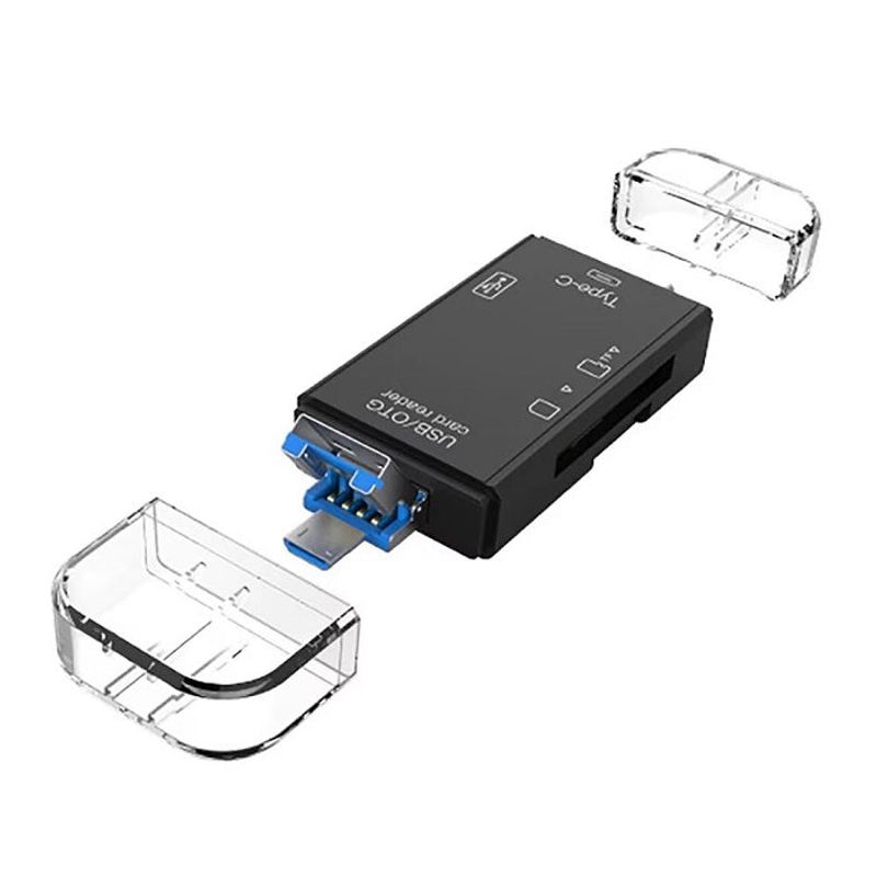 TV, Audio-Video si Foto - Aparate foto si accesorii - Accesorii foto si video - Card reader - Cititor de Carduri de memorie SD, MicroSD/TF cu USB, USB Type-C 3.1, Micro USB - Alb - Infinity.ro