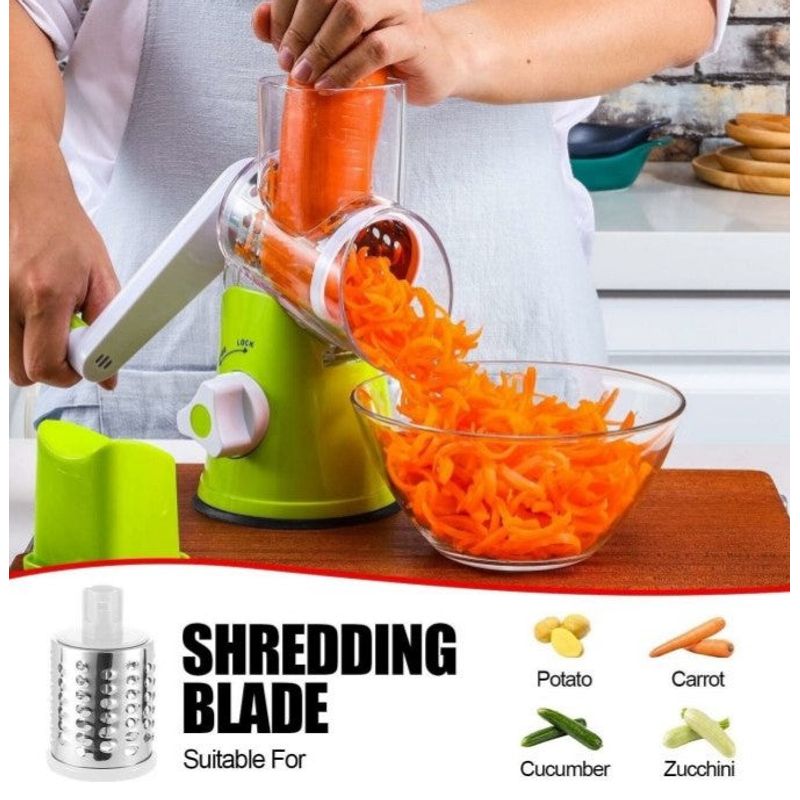 Casa si Gradina - Bucatarie si vesela - Ustensile bucatarie - Razatori si curatatoare - Razatoare de masa 3 in 1, manuala, pentru fructe si legume - Infinity.ro