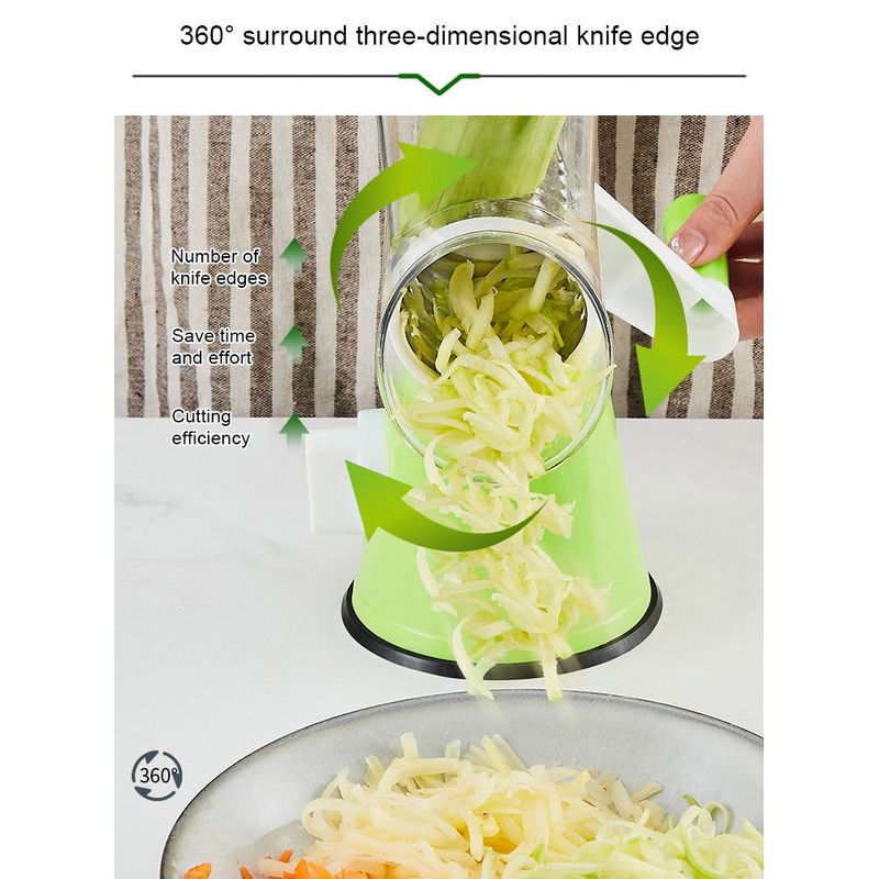 Casa si Gradina - Bucatarie si vesela - Ustensile bucatarie - Razatori si curatatoare - Razatoare de masa 3 in 1, manuala, pentru fructe si legume - Infinity.ro