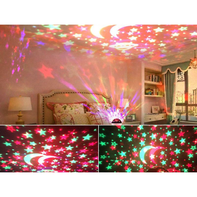 Casa si Gradina - Corpuri si surse de iluminat - Veioze si lampi - Lampi de veghe copii - Proiector LED cer instelat, cu difuzor bluetooth, control din telefon, USB, negru - Infinity.ro