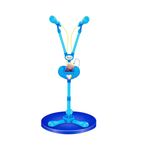 TV, Audio-Video si Foto - Accesorii TV si audio - Microfoane - Microfon Dublu pentru Karaoke, cu Baterii si Suport, pentru Copii de 3 ani+, Albastru, 96 cm Inaltime - Infinity.ro
