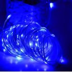 Casa si Gradina - Corpuri si surse de iluminat - Iluminat exterior - Instalatii luminoase exterior - Instalatie LED Liniara, pentru Craciun, 160 LED-uri, 20m, Exterior-Interior, IP44, Jocuri de Lumini, 4 Culori - Albastru - Infinity.ro