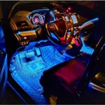 Auto si Moto - Electrice auto - Iluminare si semnalizare - Lumini ambientale - Kit lumini auto 48 LED-uri, Iluminare RGB, Control cu telecomanda - Negru - Infinity.ro