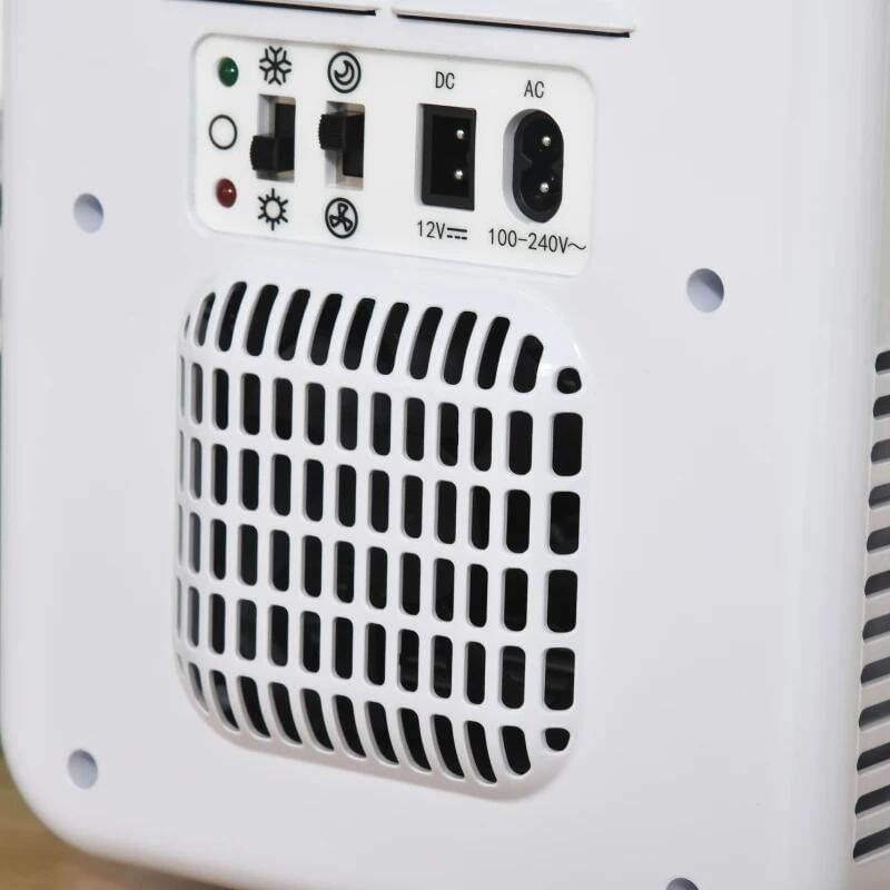 Electronice si Electrocasnice - Aparate frigorifice - Frigidere - Frigider turistic, mini, 12V/220V, alb, 4 L, 25.8x20.5x26.3 cm - Infinity.ro