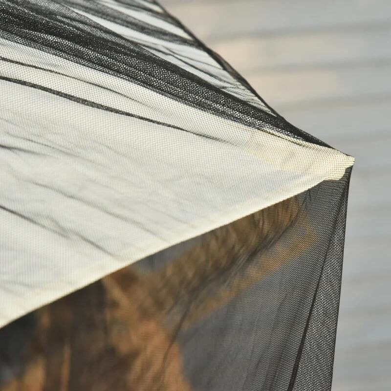 Casa si Gradina - Gradinarit si plante - Intretinere gradina - Articole daunatori gradina - Plasa tantari, muste si alte insecte, pentru umbrela de gradina, material Oxford, negru, 300x230 cm - Infinity.ro