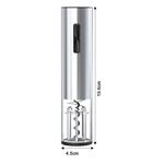 Casa si Gradina - Bucatarie si vesela - Accesorii bar - Tirbusoane si dopuri - Set cu tirbuson electric si cutter, cu incarcare USB, argintiu - Infinity.ro