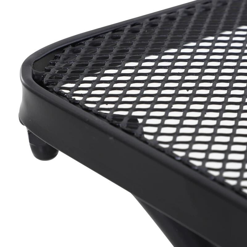 Casa si Gradina - Gradina si terasa - Mobilier exterior - Mese gradina - Masa gradina/terasa/balcon pentru exterior, patrata, metalica, negru, 45x45x50 cm - Infinity.ro