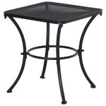 Casa si Gradina - Gradina si terasa - Mobilier exterior - Mese gradina - Masa gradina/terasa/balcon pentru exterior, patrata, metalica, negru, 45x45x50 cm - Infinity.ro