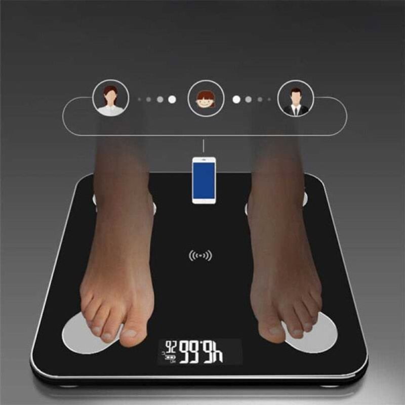 Ingrijire personala si Cosmetice - Sanatate si wellness - Aparate medicale - Cantare corporale - Cantar Smart cu functie de masurare a Indicelui Masei Corporale - Negru - Infinity.ro