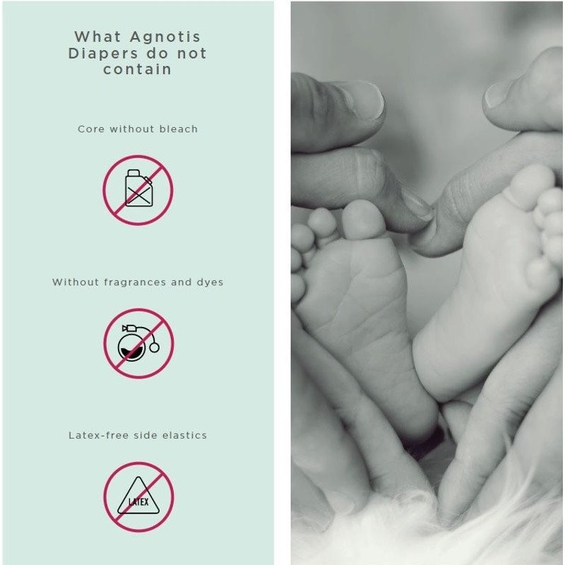 Jucarii, Copii si Bebe - Scutece si consumabile copii - Scutece si chilotei - Scutece - Scutece hipoalergenice Supreme Agnotis, marimea nr. 2, 4-8 kg, 42 bucati - Infinity.ro