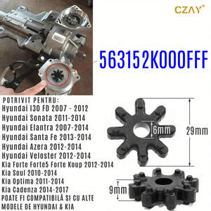 Cupla Coloana Directie CZAY®, Compatibila cu Hyundai si KIA, Montare Usoara, Cod 563152K000FFF, Cauciuc, 29x9x6 mm