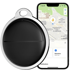 Dispozitiv Antipierdere Localizare GPS Tracker CZAY®, Compatibil iPHONE, Acoperire Globala, Bluetooth, Baterie Inclusa