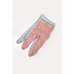 Fashion, accesorii si bijuterii - Copii - Imbracaminte copii - Pantaloni copii - Set 2 pantaloni cu botosei bebe unisex din bumbac organic si modal - Mint/Rose, BabyCosy (Marime: 6-9 luni) - Infinity.ro