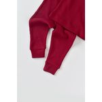 Fashion, accesorii si bijuterii - Copii - Imbracaminte copii - Treninguri si compleuri copii - Set 3 piese: bluzita cu maneca lunga, pantaloni lungi si caciulita din bumbac organic si modal - Rosu BabyCosy (Marime: 18-24 Lu - Infinity.ro