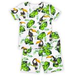 Fashion, accesorii si bijuterii - Copii - Imbracaminte copii - Treninguri si compleuri copii - Set tricou+pantalon scurt colectia Nicol "Tukan" mar. 98 - Infinity.ro