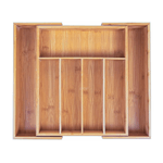 Casa si Gradina - Bucatarie si vesela - Organizare si depozitare bucatarie - Suporturi tacamuri si vase - Organizator extensibil pentru tacamuri, din bambus, 46 x 38 x 5 cm, Vivo WBT54 - Infinity.ro