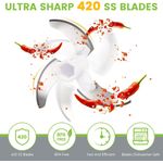 Casa si Gradina - Bucatarie si vesela - Ustensile bucatarie - Feliatoare si taietoare manuale - Mini tocator de mana cu snur, 520 ml, transparent, Vivo WK001 - Infinity.ro