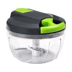 Casa si Gradina - Bucatarie si vesela - Ustensile bucatarie - Feliatoare si taietoare manuale - Mini tocator de mana cu snur, 520 ml, transparent, Vivo WK001 - Infinity.ro