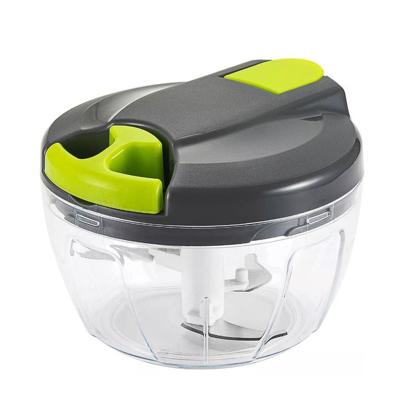 Casa si Gradina - Bucatarie si vesela - Ustensile bucatarie - Feliatoare si taietoare manuale - Mini tocator de mana cu snur, 520 ml, transparent, Vivo WK001 - Infinity.ro