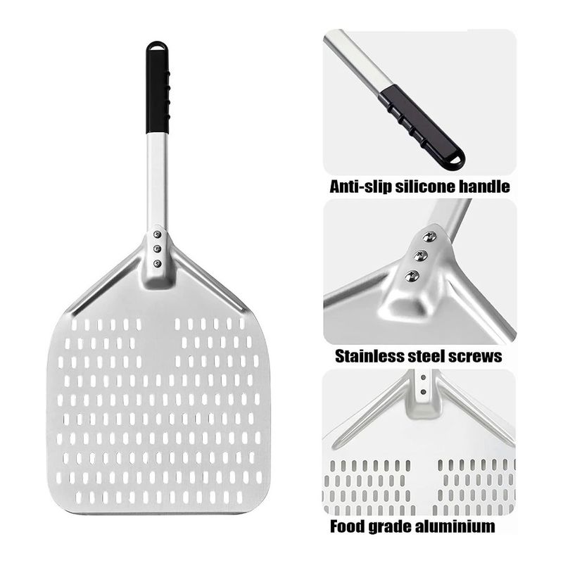 Casa si Gradina - Bucatarie si vesela - Ustensile bucatarie - Polonice, linguri si clesti de bucatarie - Paleta pentru pizza, din aluminiu, 66 cm, Vivo PZ30 - Infinity.ro